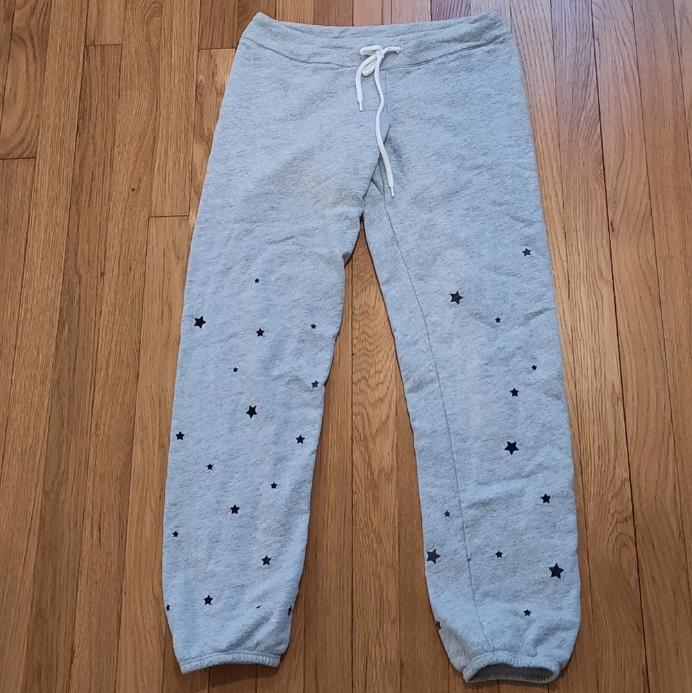 Monrow Stardust Flocking Sweatpants Medium - image 6